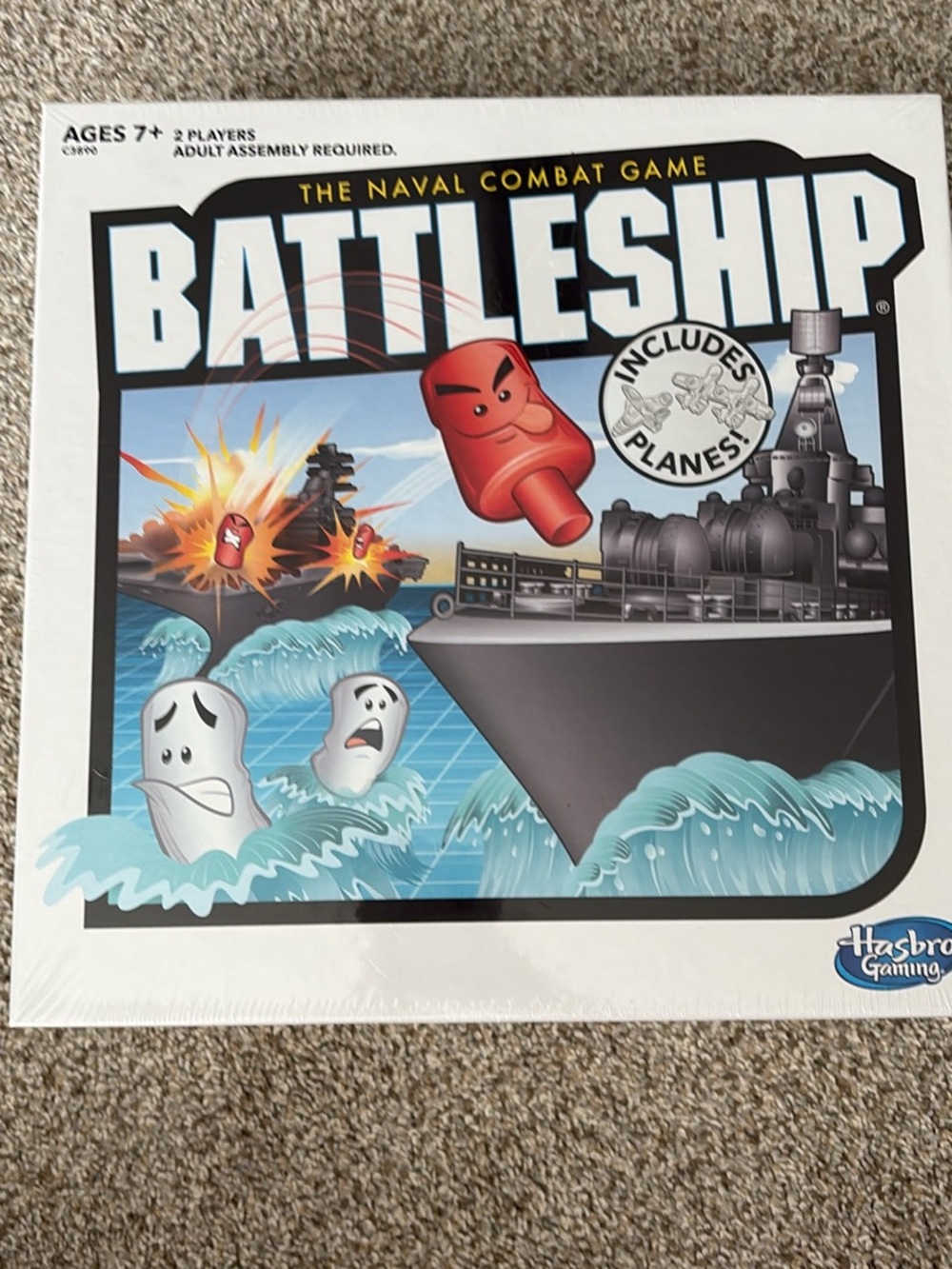 Hasbro Battleship Board Game - White Box with Colorful Artwork